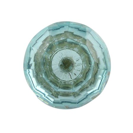 Water Diamond Shape Big Glass Dresser Knob